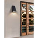 Corwin Family 1 Light 12 inch Matte Black Outdoor Wall Sconce in 4" D x 5.5" W x 12" H, EVOLV