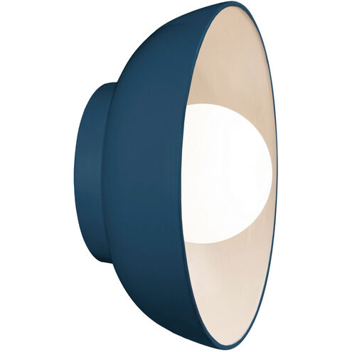 Ambiance Collection 1 Light 10 inch Midnight Sky with Matte White Wall Sconce Wall Light