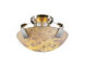 Alabaster Rocks 2 Light 21 inch Brushed Nickel Semi-Flush Bowl Ceiling Light in Round Bowl, Incandescent