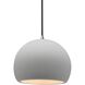 Radiance 1 Light 7 inch Bisque and Brushed Nickel Pendant Ceiling Light