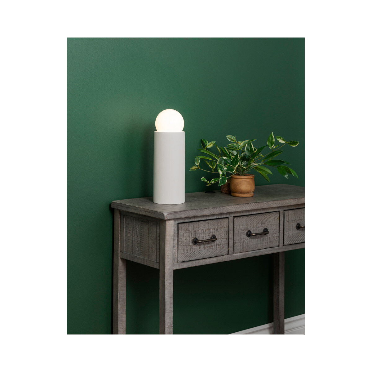 Portable 16.5 inch 60 watt Bisque Table Lamp Portable Light