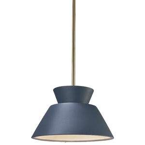 Radiance Collection LED 11 inch Midnight Sky with Antique Brass Pendant Ceiling Light