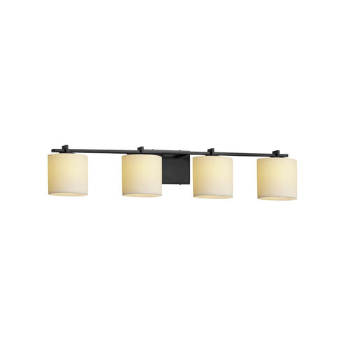 Candlearia LED 34 inch Polished Chrome Vanity Light Wall Light in 2800 Lm LED, Amber (CandleAria), Cylinder with Melted Rim