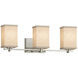 Textile LED 24 inch Brushed Brass Bath Bar Wall Light