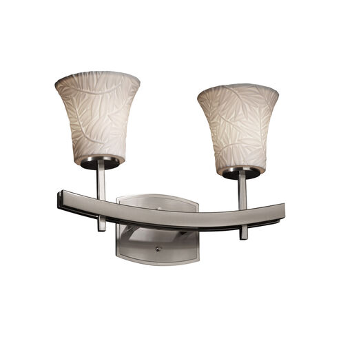 Limoges LED 15.5 inch Dark Bronze Bath Bar Wall Light in 1400 Lm LED, Bamboo, Cylinder with Flat Rim, Archway