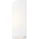 Textile Collection 1 Light 5.5 inch White ADA Wall Sconce Wall Light in 4" D x 5.5" W x 10" H, EVOLV