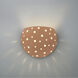 Perforated Globe Wall Sconce Wall Light in Adobe, Form+Finish+Function