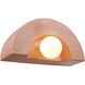 Ambiance Collection 1 Light 12 inch Gloss Blush Wall Sconce Wall Light