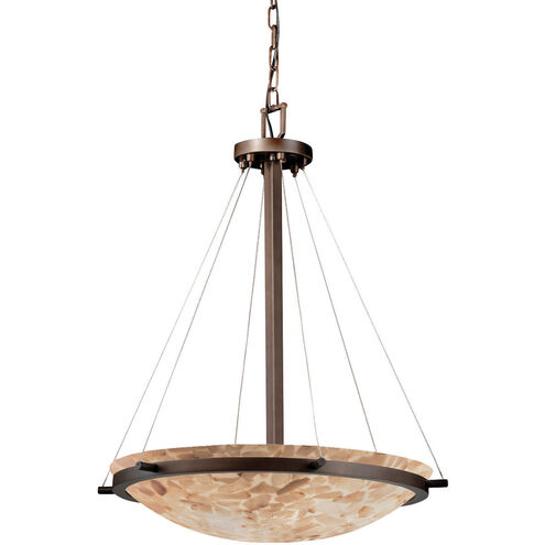 Alabaster Rocks LED 27 inch Dark Bronze Pendant Ceiling Light in 5000 Lm LED, Bowl