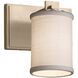 Textile 1 Light 7 inch Brushed Brass Wall Sconce Wall Light, Era Family, Choices