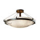 Lumenaria LED 27 inch Dark Bronze Semi-Flush Ceiling Light in 5000 Lm LED