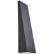 Corwin Family 1 Light 20 inch Matte Black Outdoor Wall Sconce in 4" D x 5.5" W x 20" H, EVOLV