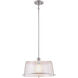Revere 1 Light 16 inch Brushed Nickel Pendant Ceiling Light