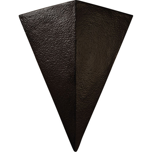 Ambiance Triangle LED 25 inch Carrara Marble Outdoor Wall Sconce, Really Big