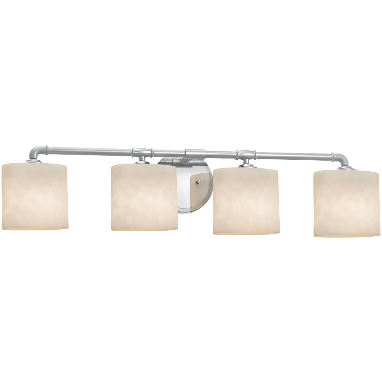 Clouds Bronx 4 Light 36 inch Polished Chrome Bath Bar Wall Light in Oval, Incandescent