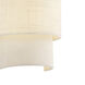 Textile Collection - Classic Family 1 Light 6.25 inch Cream Linen ADA Wall Sconce Wall Light in 4" D x 6.25" W x 13" H, EVOLV