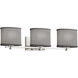 Textile LED 27 inch Polished Chrome Bath Bar Wall Light