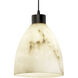 Lumenaria LED 10.5 inch Dark Bronze Pendant Ceiling Light in 700 Lm LED, Black Cord