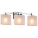 Fusion LED 23.75 inch Polished Chrome Bath Vanity Light Wall Light in 2100 Lm LED, Square Flared, Opal Fusion