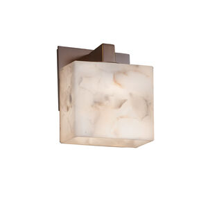 Alabaster Rocks LED 5.5 inch Dark Bronze ADA Wall Sconce Wall Light in 700 Lm LED, Rectangle