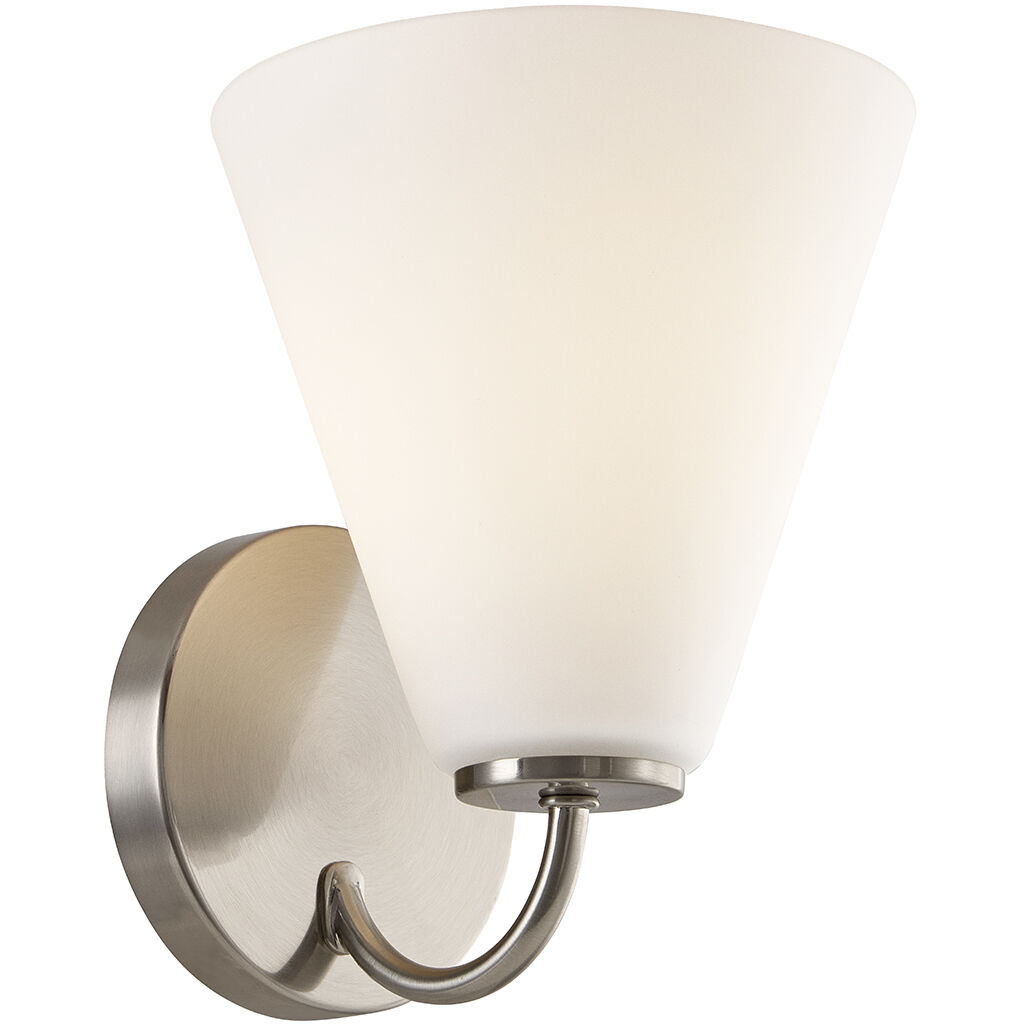 Fusion Collection - Pavia Family 1 Light 6.75 inch Brushed Nickel Wall Sconce Wall Light, EVOLV