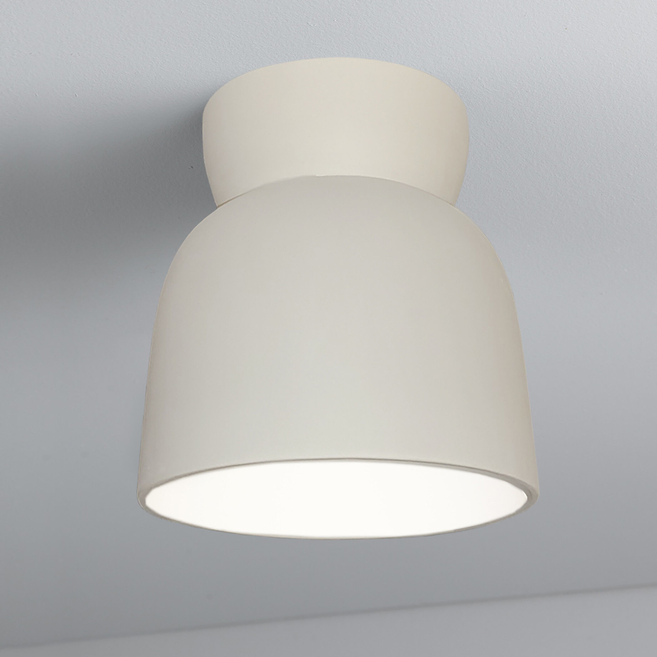 Radiance Collection 1 Light 7.5 inch Bisque Flush Mount Ceiling Light