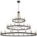 Clayton Family LED 60 inch Matte Black Chandelier Ceiling Light