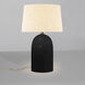 Luminance Collection - Kava 1 Light 22 inch Carbon Matte Black Table Lamp Portable Light in Cream, Form+Finish+Function