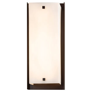 Fusion LED 24 inch Dark Bronze Outdoor Wall Sconce, Square