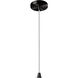 Radiance Collection LED 8 inch Matte Black and Carbon Matte Black and White Pendant Ceiling Light