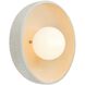 Ambiance Collection - Coupe LED 10 inch White Crackle ADA Wall Sconce Wall Light, Form+Finish+Function