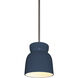 Radiance Collection 1 Light 8 inch Midnight Sky with Brushed Nickel Pendant Ceiling Light