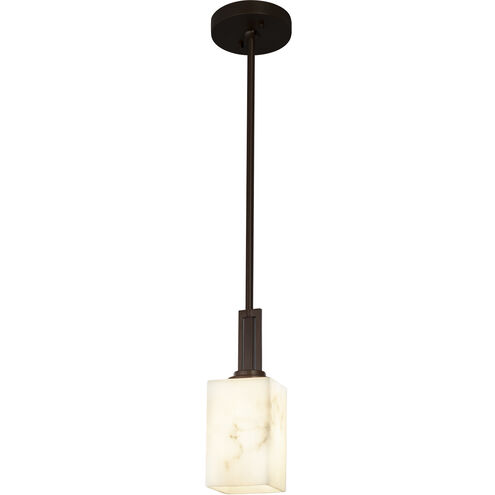 Lumenaria LED 4 inch Polished Chrome Pendant Ceiling Light in 700 Lm LED, Cylinder with Broken Rim