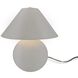 Portable 16.75 inch 60.00 watt Matte White and Champagne Gold and Brushed Brass Portable Lamp Portable Light