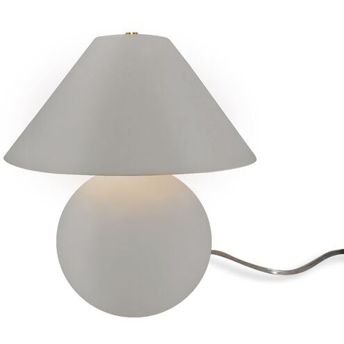 Portable 16.75 inch 60.00 watt Matte White and Champagne Gold and Brushed Brass Portable Lamp Portable Light