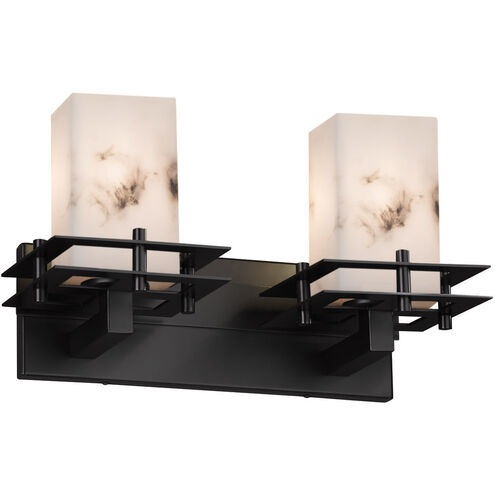LumenAria 16.5 inch Matte Black Bath Bar Wall Light