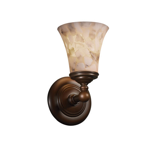 Alabaster Rocks LED 5.5 inch Polished Chrome Wall Sconce Wall Light in 700 Lm LED, Tradition