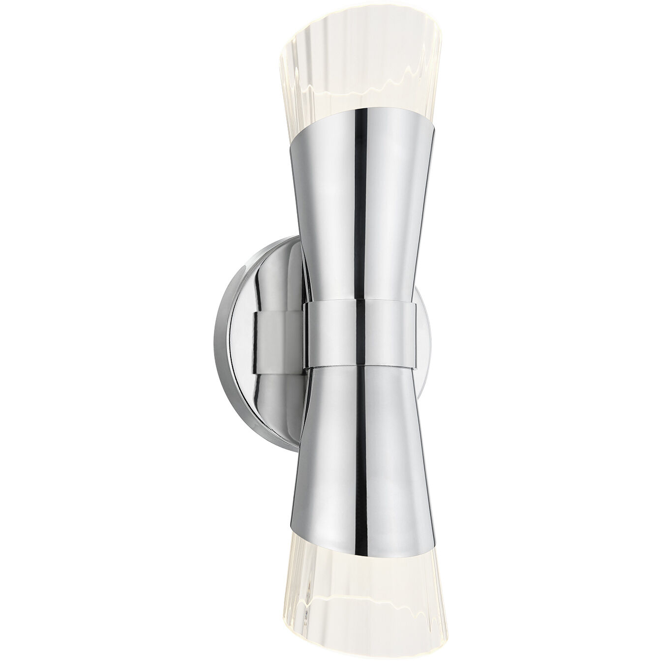 Fusion Collection - Lugano Family 4.75 inch Polished Chrome ADA Wall Sconce Wall Light, EVOLV