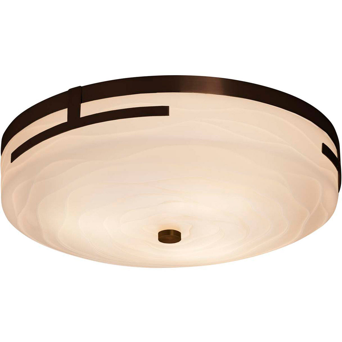 Porcelina LED 18.5 inch Polished Chrome Flush Mount Ceiling Light