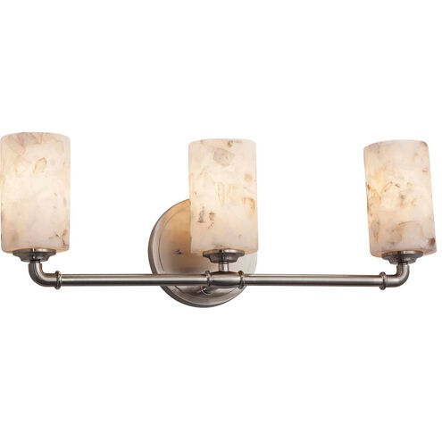 Alabaster Rocks LED 23.75 inch Brushed Nickel Bath Bar Wall Light in 2100 Lm LED, Cylinder with Flat Rim