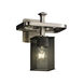 Arcadia 1 Light 9 inch Brushed Nickel Wall Sconce Wall Light in Square with Flat Rim