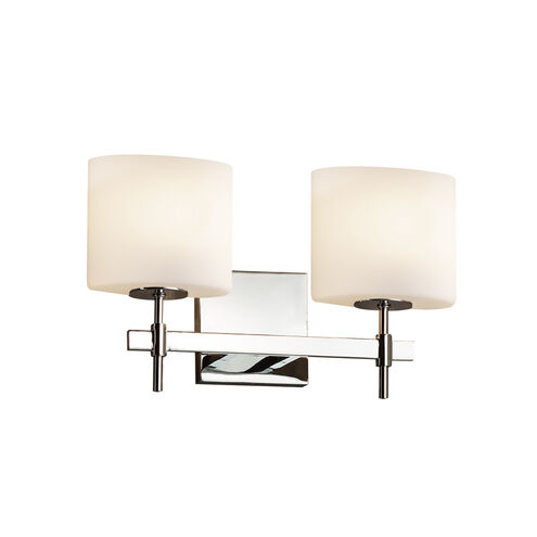 Fusion LED 15.5 inch Polished Chrome Vanity Light Wall Light in 1400 Lm LED, Oval, Opal Fusion
