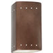Ambiance 1 Light 9.5 inch Antique Copper Outdoor Wall Sconce in Incandescent, Small