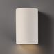 Ambiance Cylinder 1 Light 12.5 inch Matte White Outdoor Wall Sconce, Large