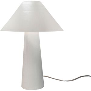 Lund 21.5 inch 120.00 watt Matte White and Brushed Brass Portable Lamp Portable Light