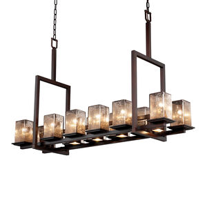 Fusion 17 Light 14 inch Dark Bronze Chandelier Ceiling Light in Incandescent, Frosted Crackle