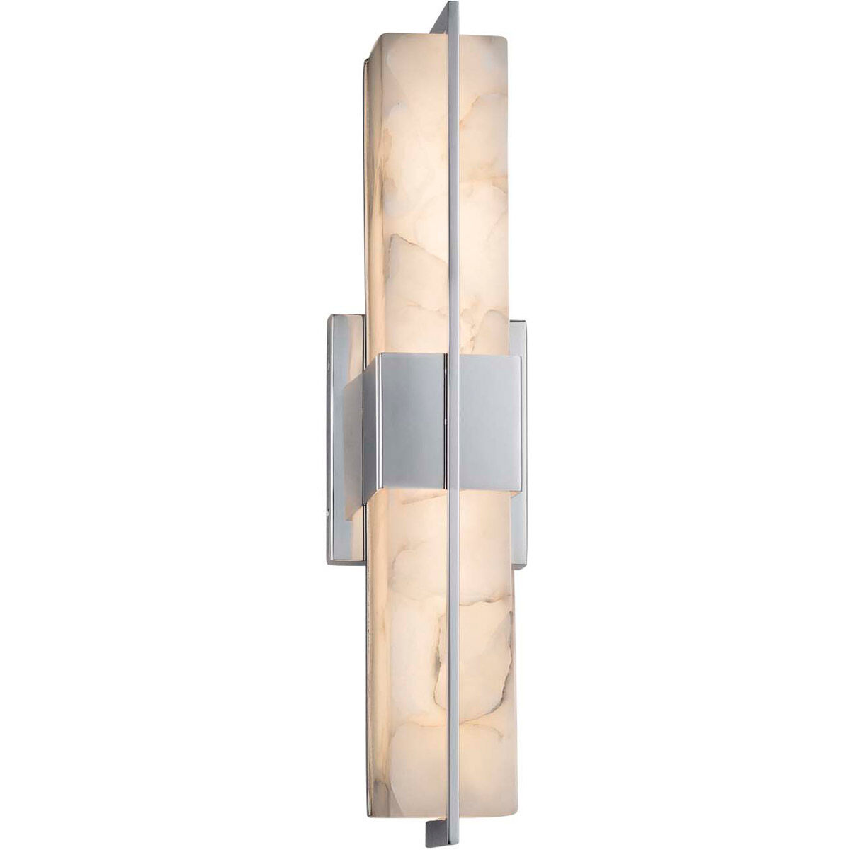Alabaster Rocks LED 20 inch Matte Black Linear Wall/Bath Wall Light