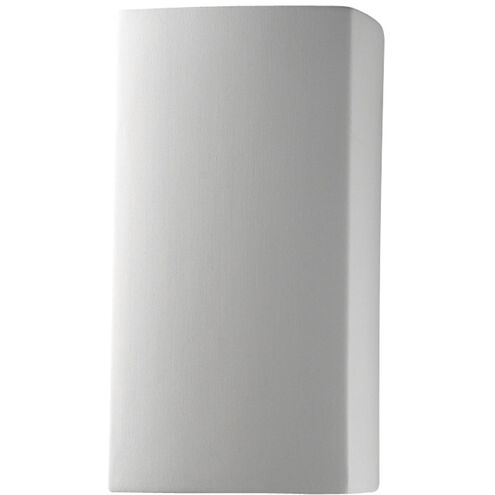 Ambiance Rectangle LED 5.25 inch Matte White ADA Wall Sconce Wall Light, Small
