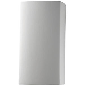 Ambiance Rectangle LED 5.25 inch White Crackle ADA Wall Sconce Wall Light, Small