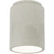 Radiance Cylinder LED 6.5 inch White Crackle Flush-Mount Ceiling Light